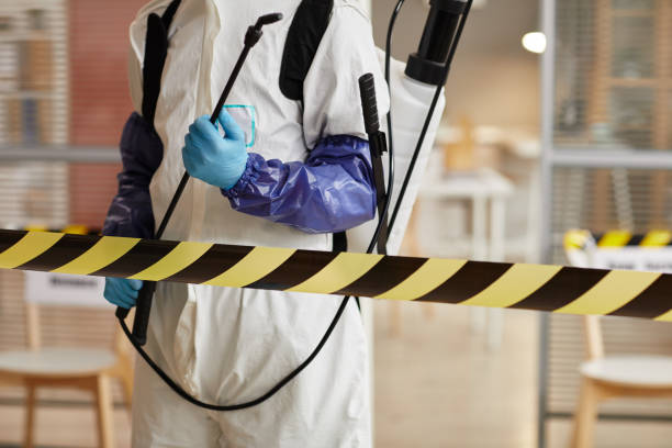 Professional Biohazard technician working in Olivet, TN